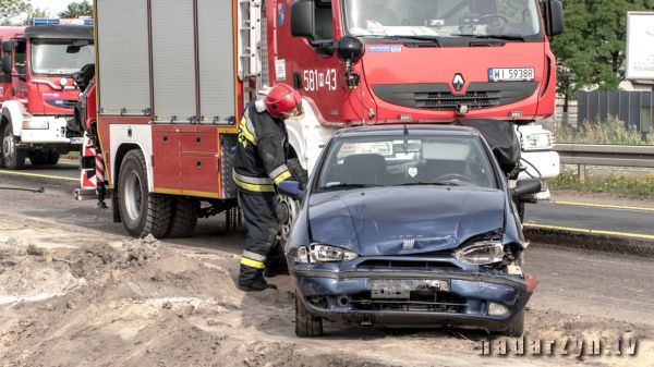 Zderzenie trzech aut w Urzucie